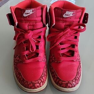 Nike Red High-Top Sneakers